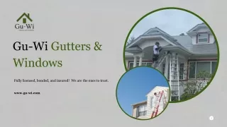 Gutters, Windows, Roofing in Seattle - Clean, Repair, Install