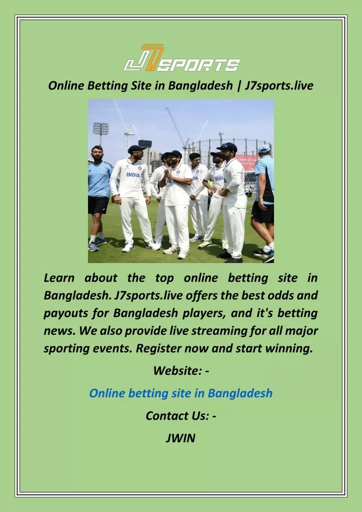 online betting site in bangladesh j7sports live