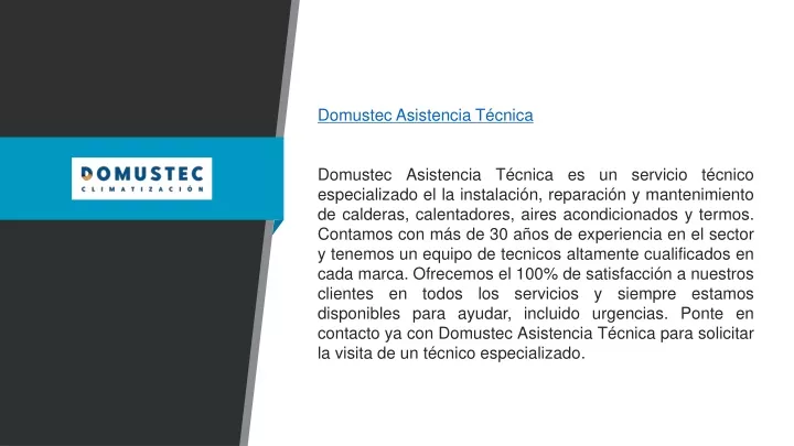 domustec asistencia t cnica domustec asistencia