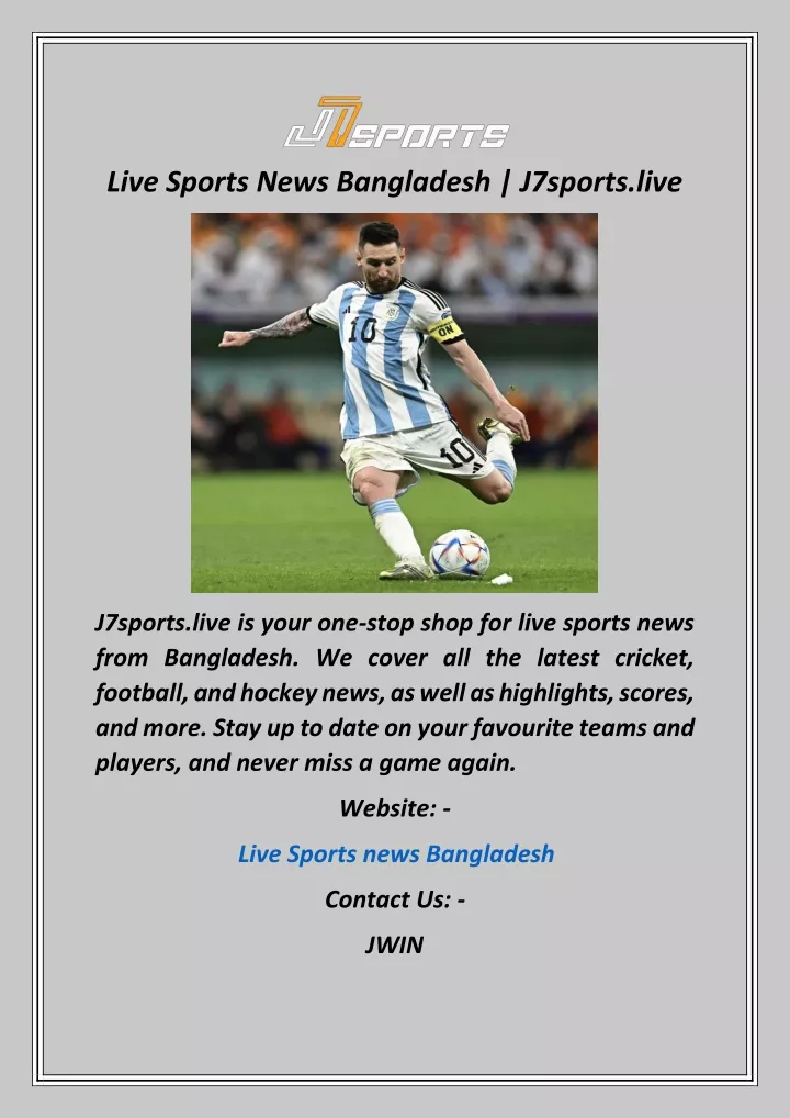live sports news bangladesh j7sports live