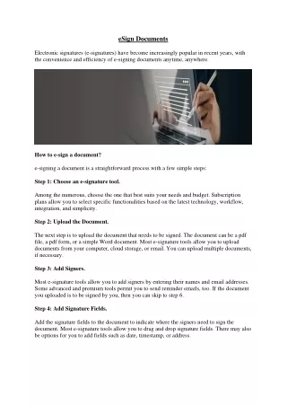 esign documents