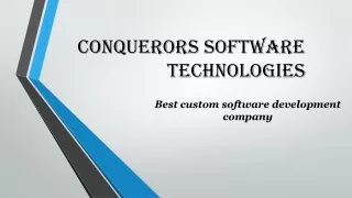 Conquerors Software Technologies