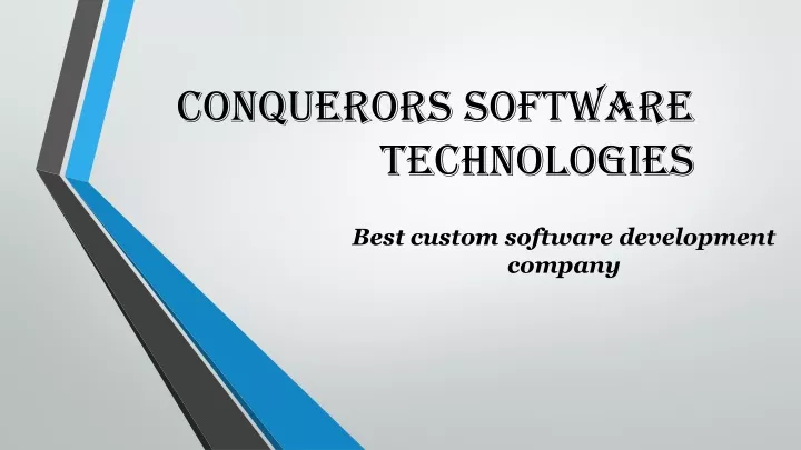 conquerors software technologies