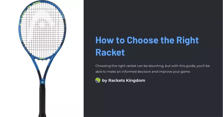 how to choose the right racket