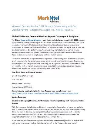 Video Analytics Market Growth and Research Report by 2028