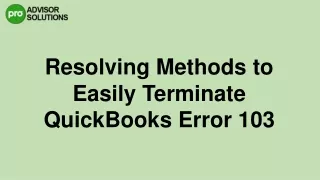 resolving methods to easily terminate quickbooks
