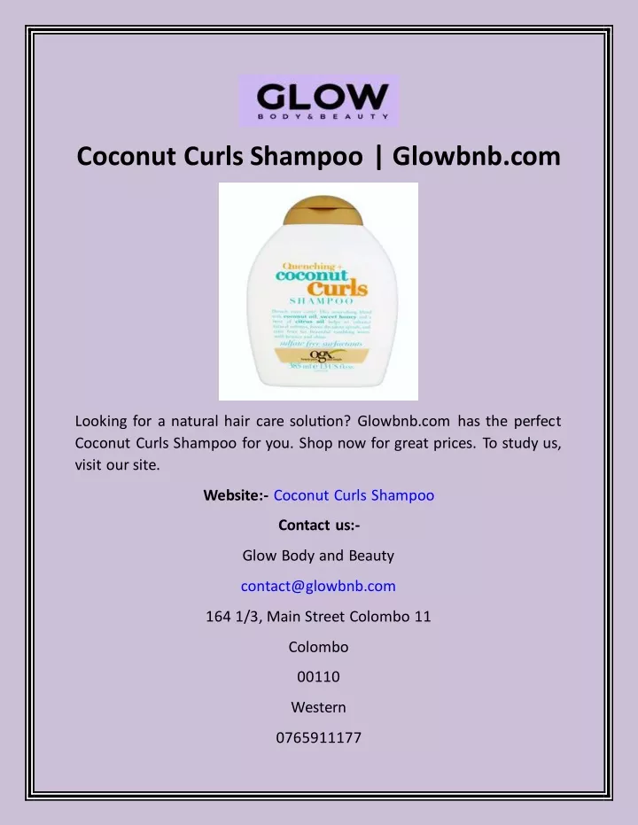 coconut curls shampoo glowbnb com