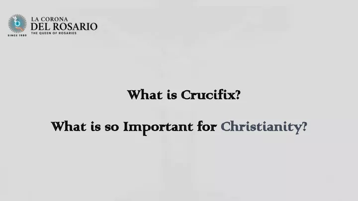 what is crucifix