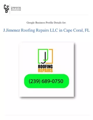 Roof Replacement in my area | J.Jimenez Roofing Repairs LLC in Cape Coral, FL