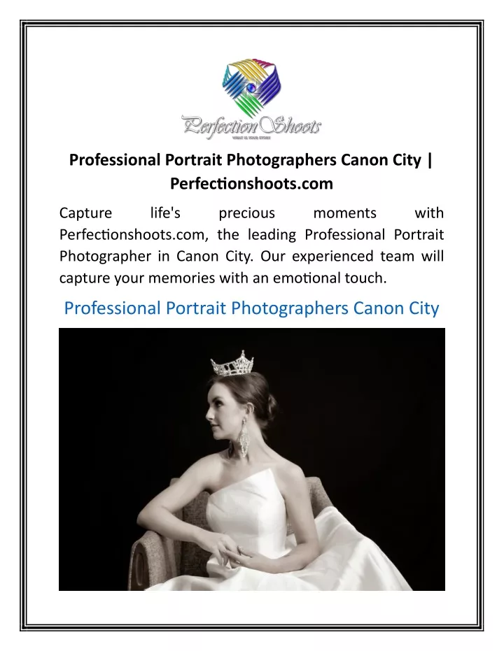 professional portrait photographers canon city