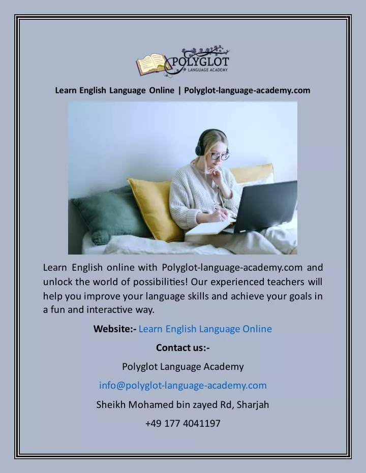 learn english language online polyglot language