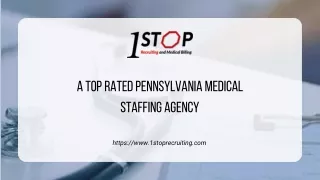 A Top Rated Pennsylvania Medical Staffing Agency