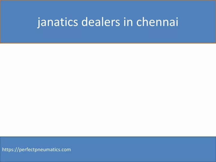 janatics dealers in chennai
