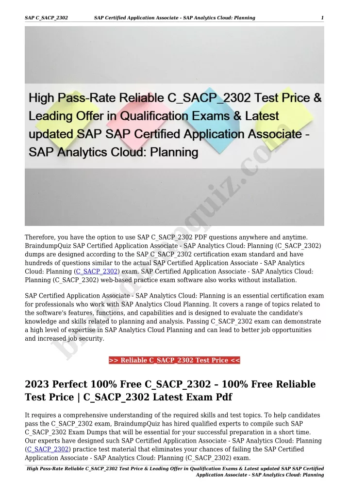 sap c sacp 2302