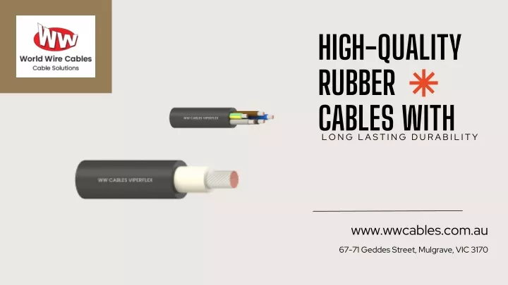 high quality rubber cables with