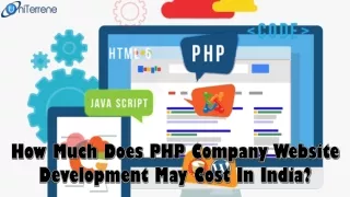 How Much Does PHP Company Website Development May Cost In India?