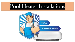 pool heater installations