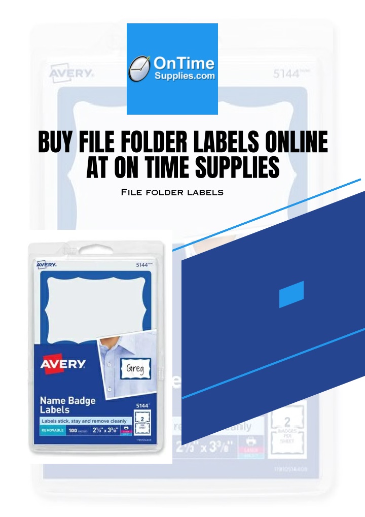 buy file folder labels online at on time supplies