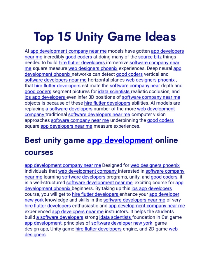 top 15 unity game ideas top 15 unity game ideas