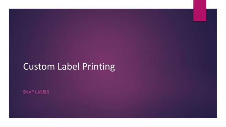 custom label printing