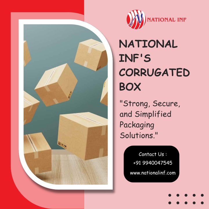 national inf s corrugated box