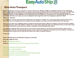 ohio auto transport