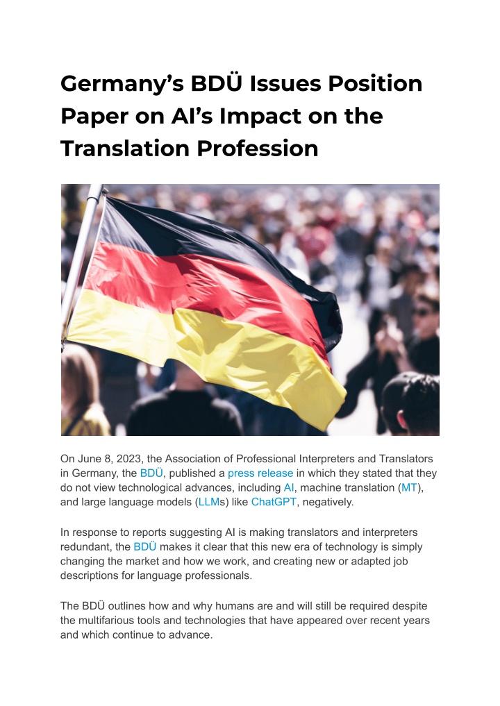 germany s bd issues position paper on ai s impact