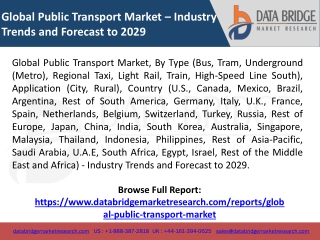 global public transport market industry trends