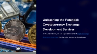 Unleashing the Potential Cryptocurrency Exchange Development Services