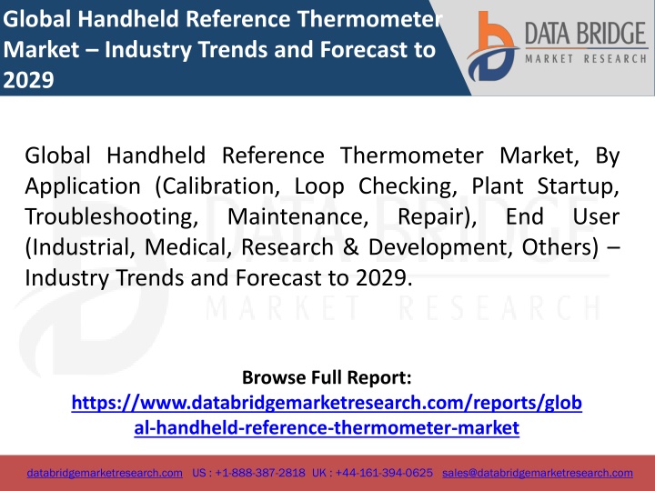 global handheld reference thermometer market