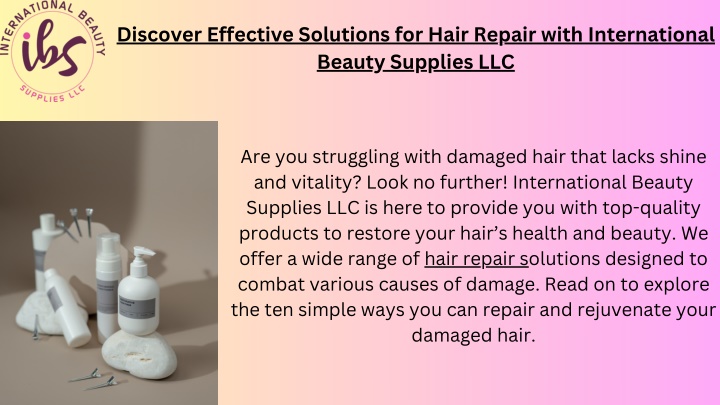 discover effective solutions for hair repair with