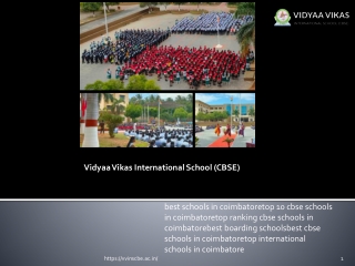 Best CBSE schools in Coimbatore | Top CBSE school in Karamadai|VVIS