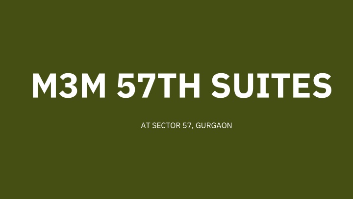 m3m 57th suites