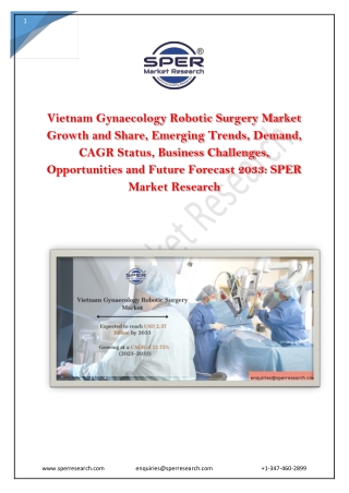 Vietnam Gynaecology Robotic Surgery Market  - Copy