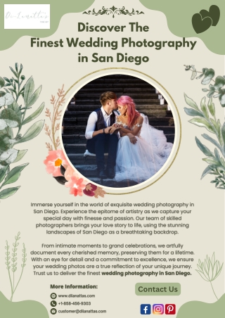 Discover the Finest Wedding Photography in San Diego