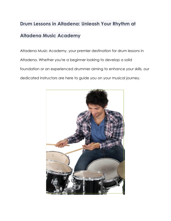 drum lessons in altadena unleash your rhythm at