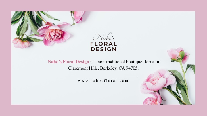 naho s floral design is a non traditional