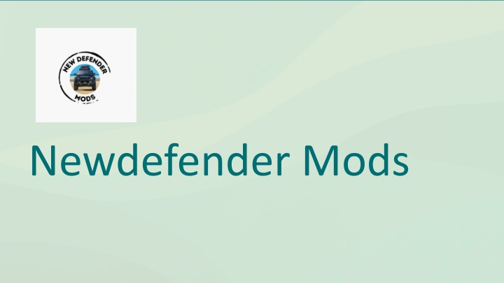 newdefender mods