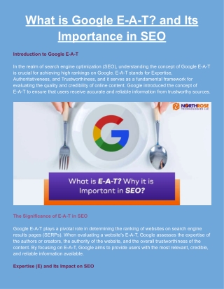 What is Google E-A-T? and Its Importance in SEO