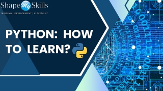 How to Learn Python Programming? | ShapeMySkills