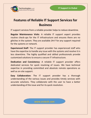 it support in dubai