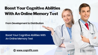 Boost Your Cognitive Abilities With An Online Memory Test