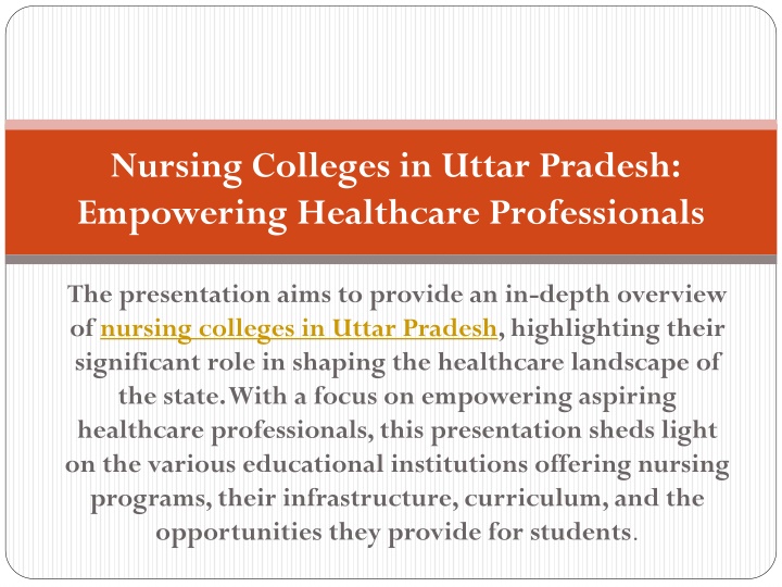 nursing colleges in uttar pradesh empowering healthcare professionals