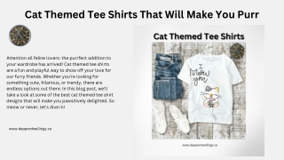 Cat Themed Tee Shirts That Will Make You Purr