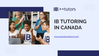 Online IB Tutoring in Canada