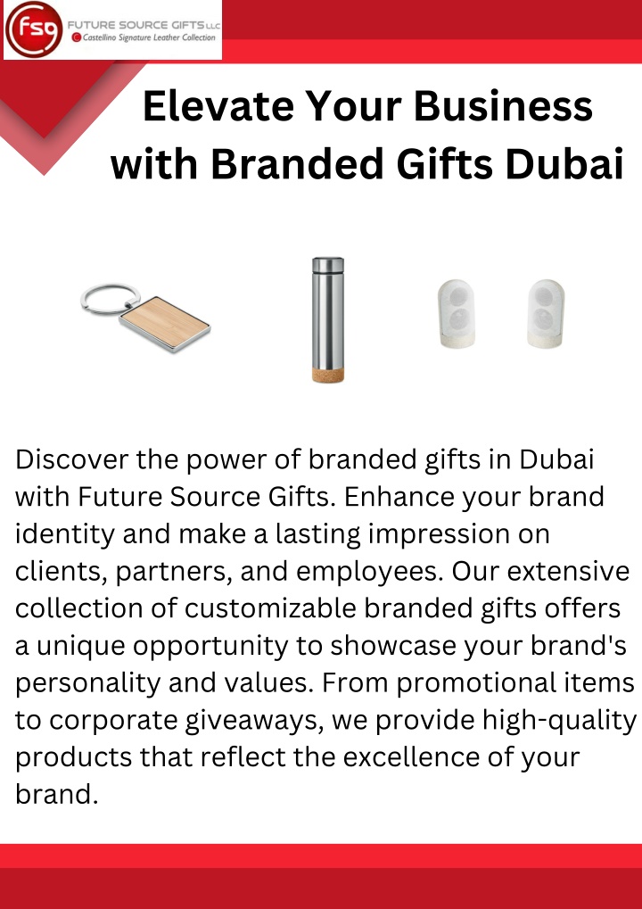 elevate your business with branded gifts dubai