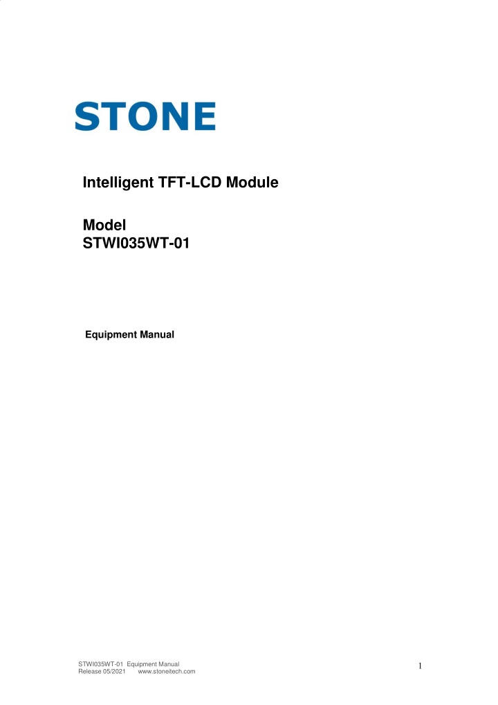 intelligent tft lcd module