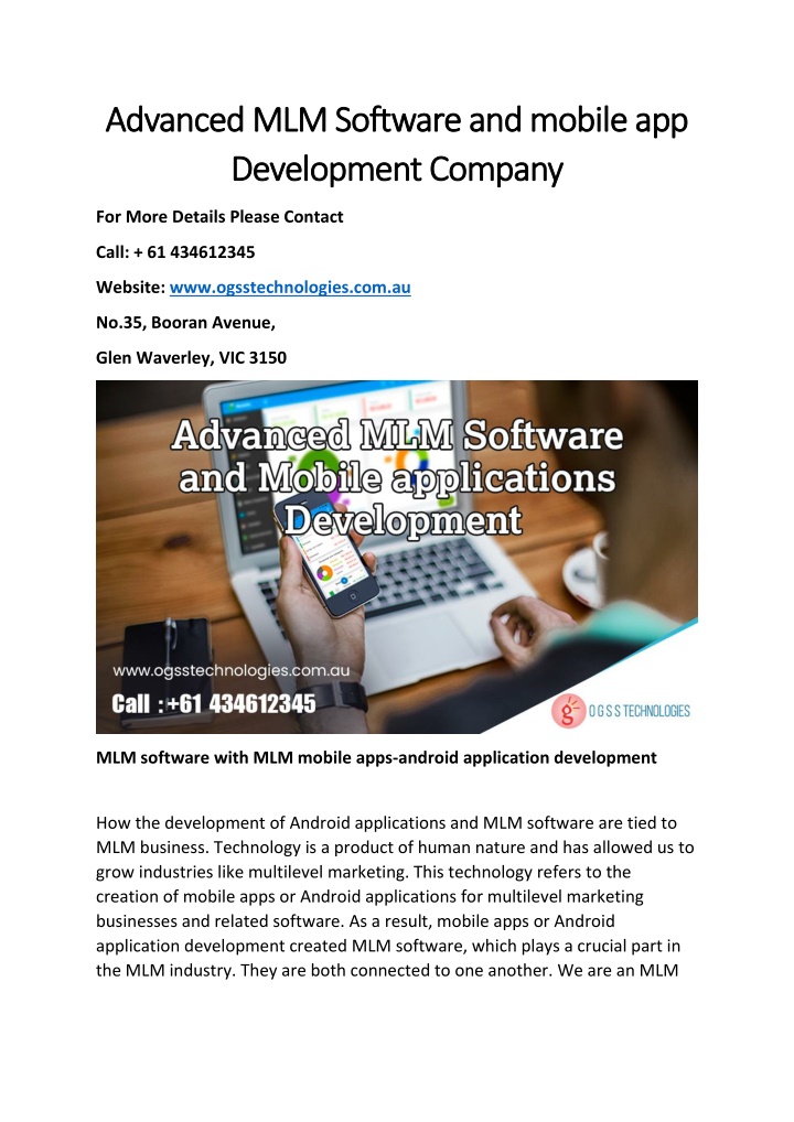 advanced mlm software and advanced mlm software