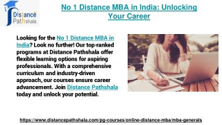 No 1 Distance MBA in India_ Unlocking Your Career (1)
