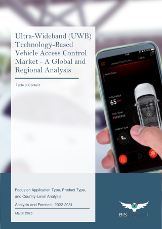ultra wideband uwb technology based vehicle